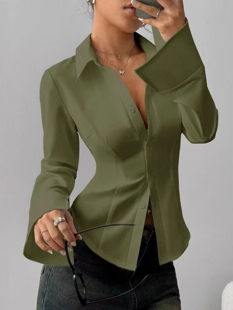 Femmes Blouses 2026 printemps automne à manches longues Blouse femme Blouse chemise bureau élégant travail petit haut Blusas Mujer De Moda