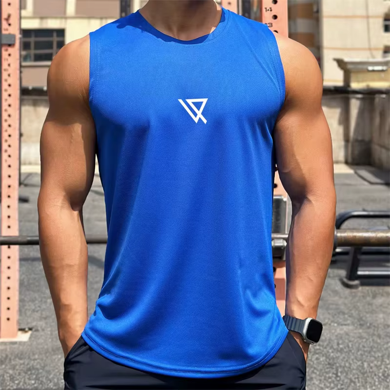 Débardeur à motifs géométriques simples pour hommes