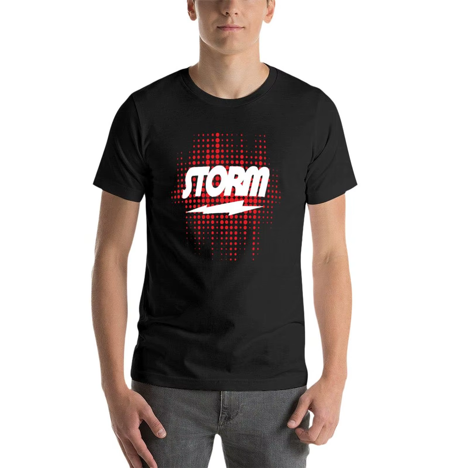 T-Shirt Storm Bowling pour hommes, court, chemisier
