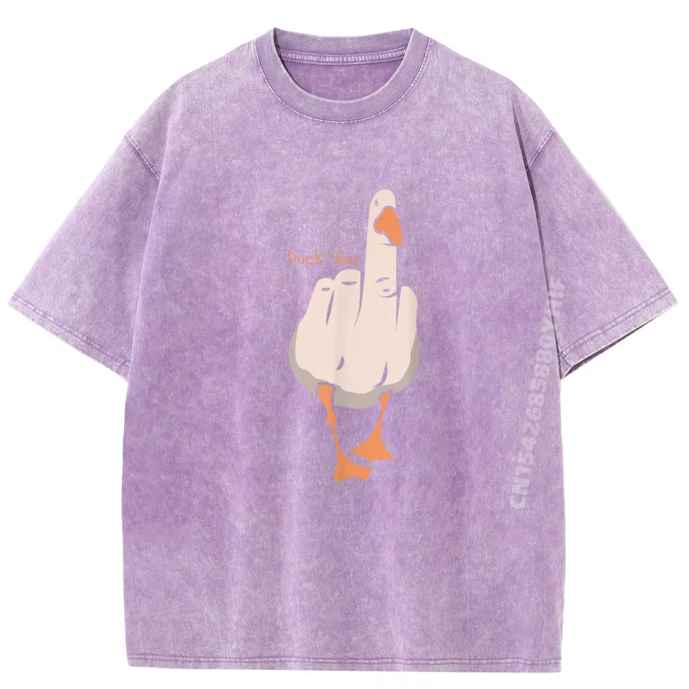 Canard You chemises graphiques hommes à manches courtes t-shirt de haute qualité mode décontracté lavé respirant