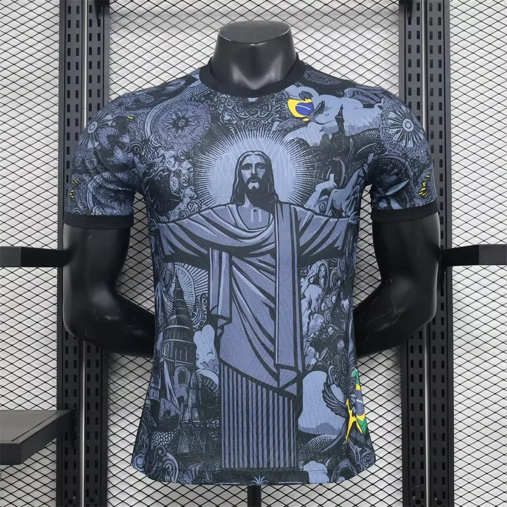Le nouveau T-shirt pour hommes d'été 2025 avec impression de motifs de jésus en 3D est un vêtement de sport de plein air décontracté et à la mode