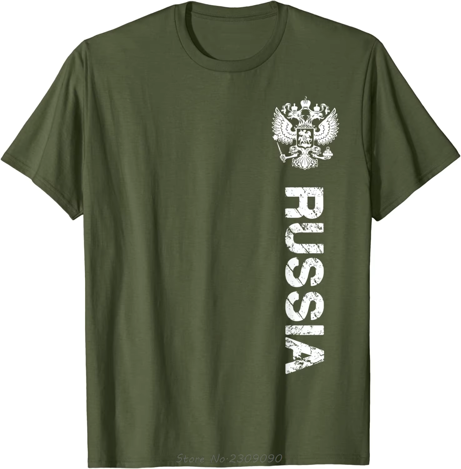 Russie T-shirt Russie Drapeau Crête Coton T-shirt Décontracté Streetwear Unisexe Hauts T-shirts O-cou D'été Surdimensionné T-shirt Vêtements Pour Hommes