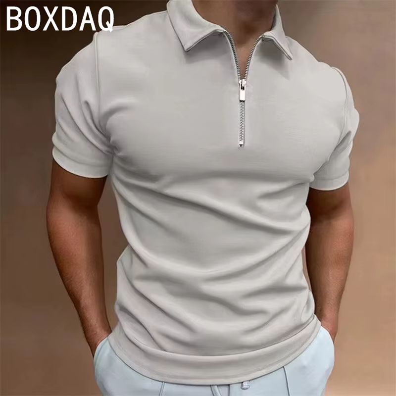Polo de couleur unie pour hommes