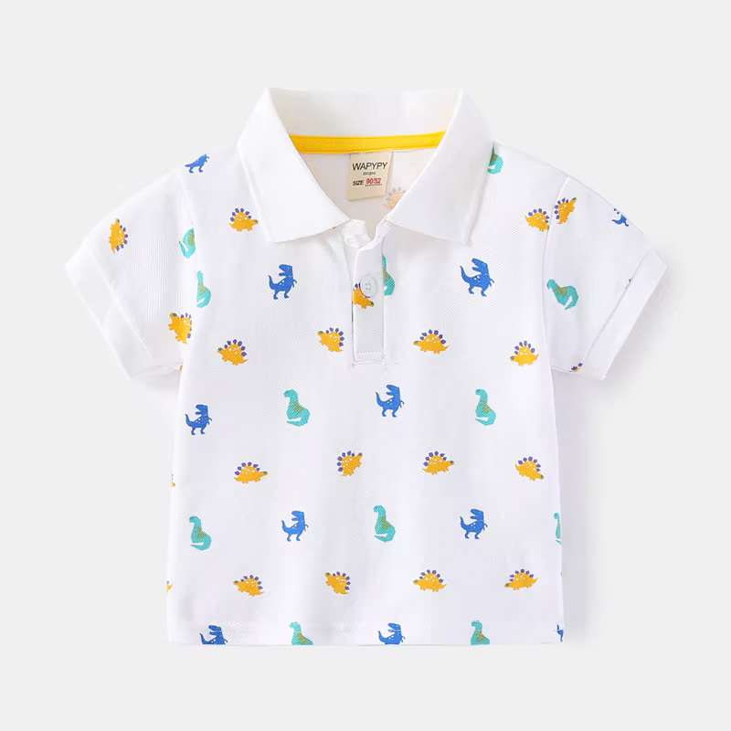 Mode enfants garçons Polos de luxe col montant Sport