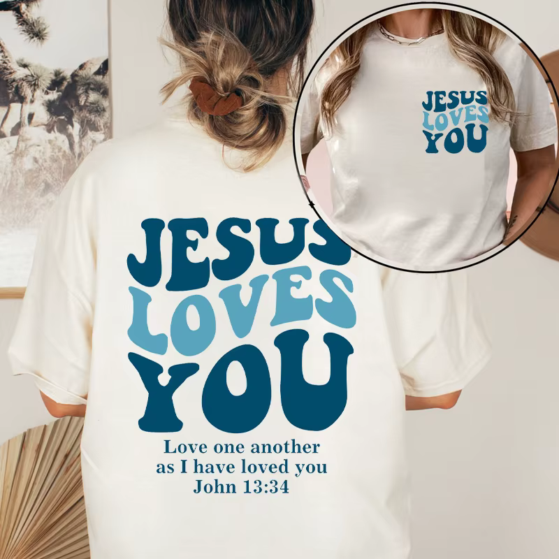 T-shirt chrétien Jésus t'aime