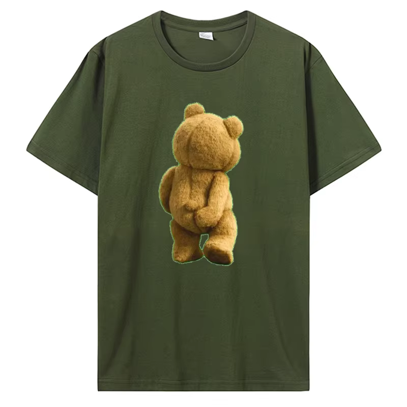 Ted Bear à gratter son cul T-Shirt décontracté couverture en coton t-shirts Fitness