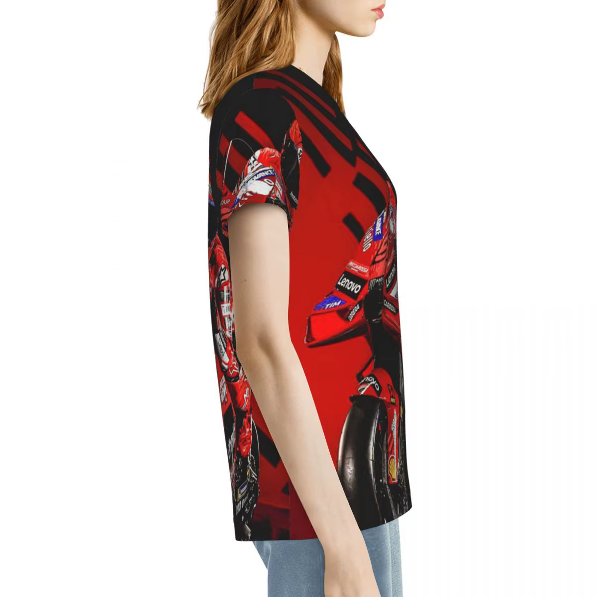 T-shirt de course de moto Marqueze pour femme