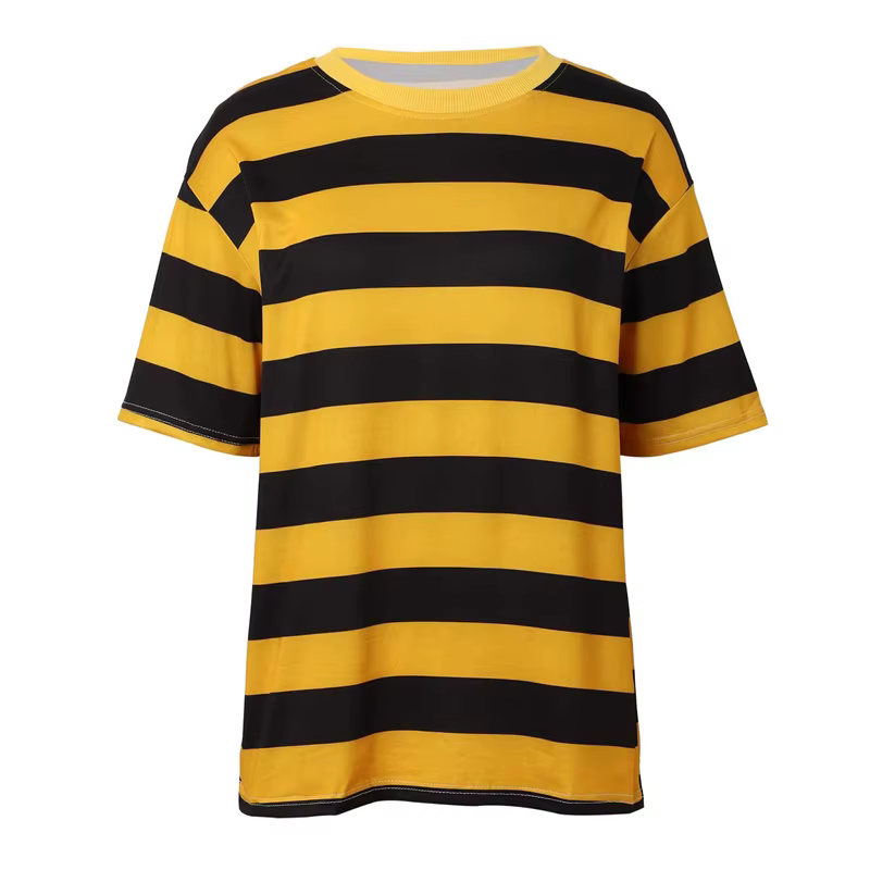 T-shirts graphiques à rayures simples pour hommes