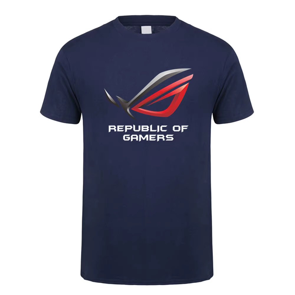 ROG république des joueurs t-shirt unisexe décontracté à manches courtes homme Cool coton