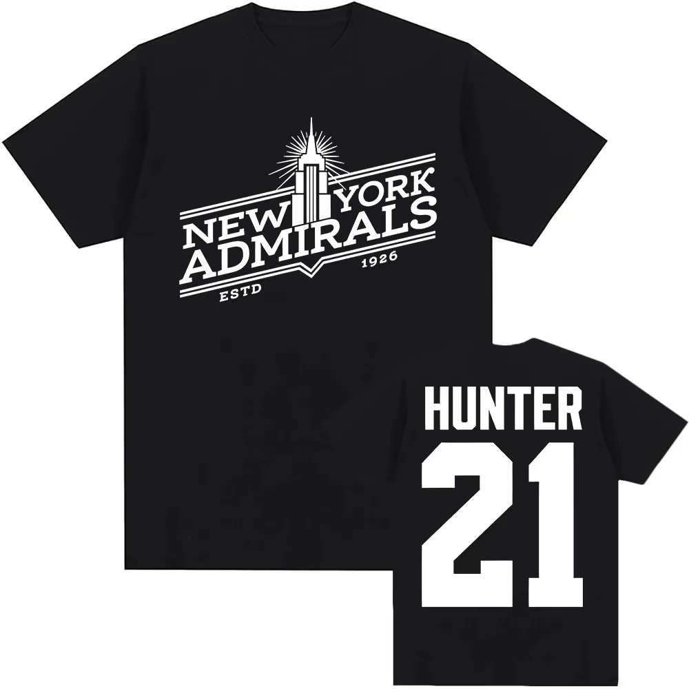 Scott Hunter 21 New York amirals T-shirt chauffé rénovation TV