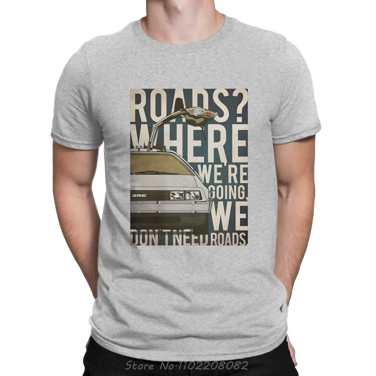 T-shirt à Manches Courtes et Col Rond pour Homme
