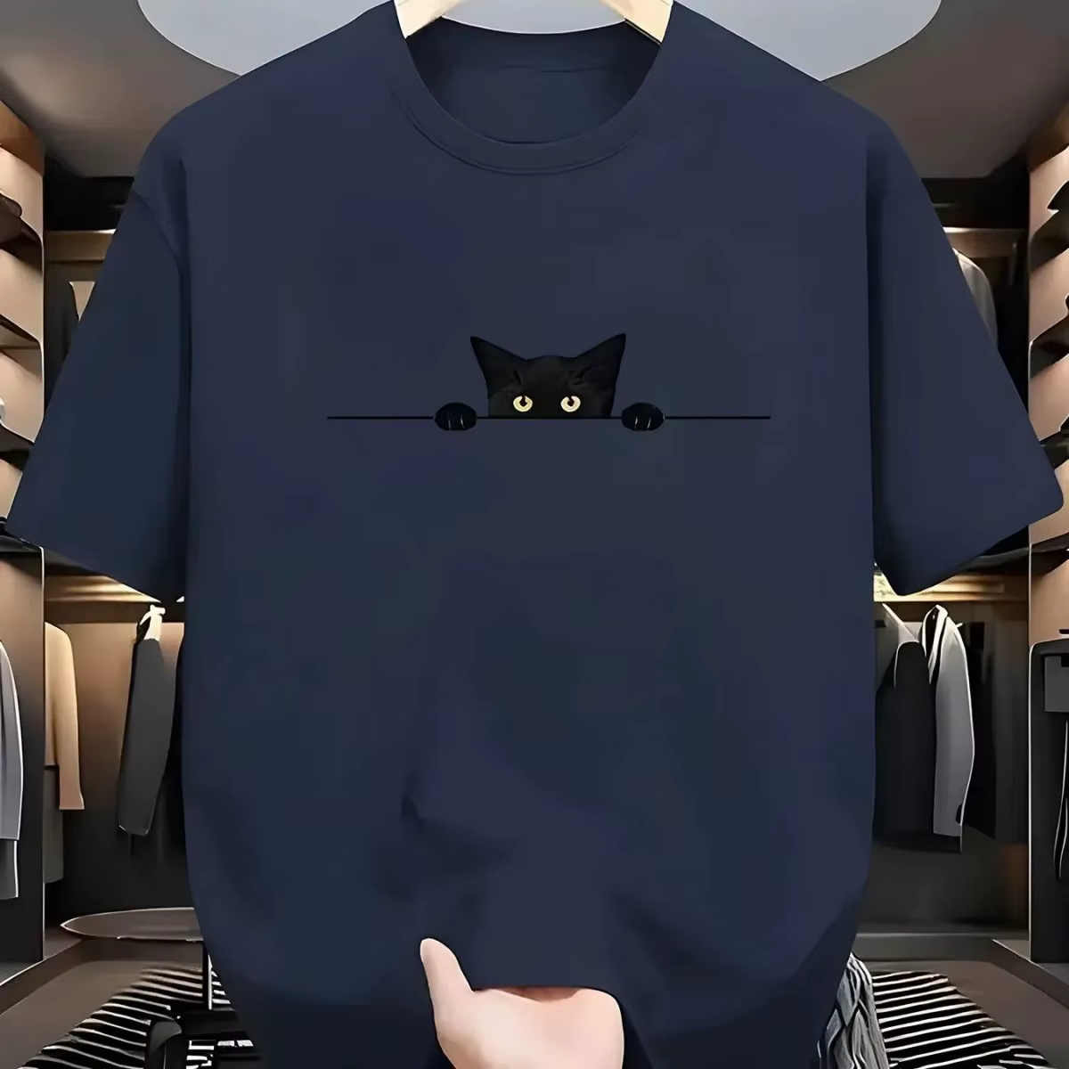 T-shirt à col rond pour hommes