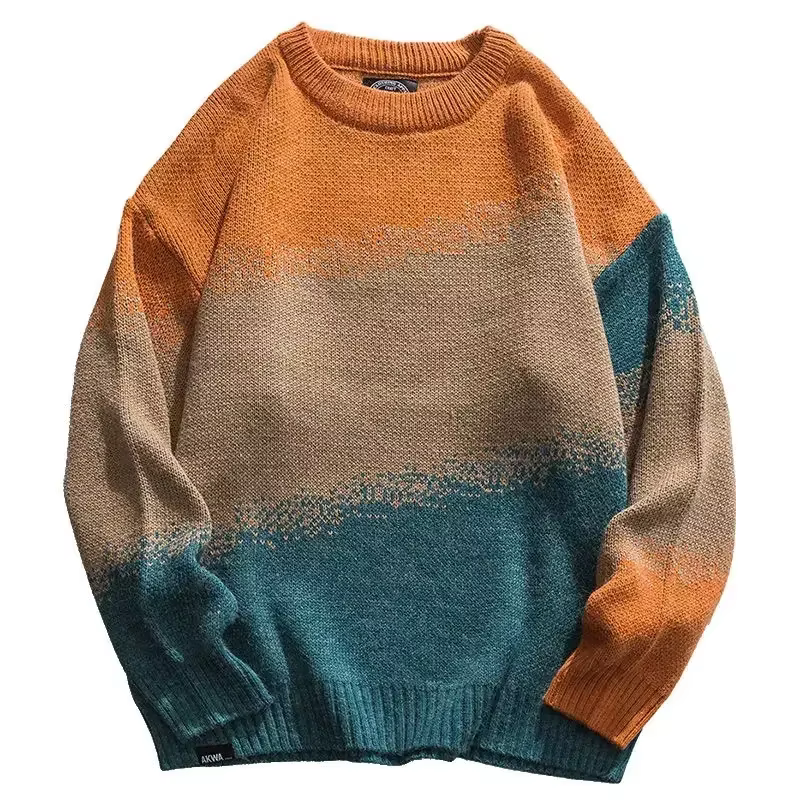 Pull en tricot à col rond pour hommes