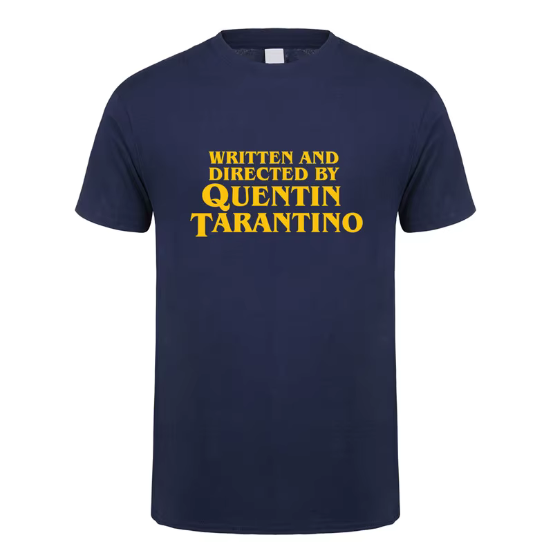 Écrit et dirigé par Quentin Tarantino T-Shirt homme unisexe t-shirts mode d'été à manches courtes hommes/femmes