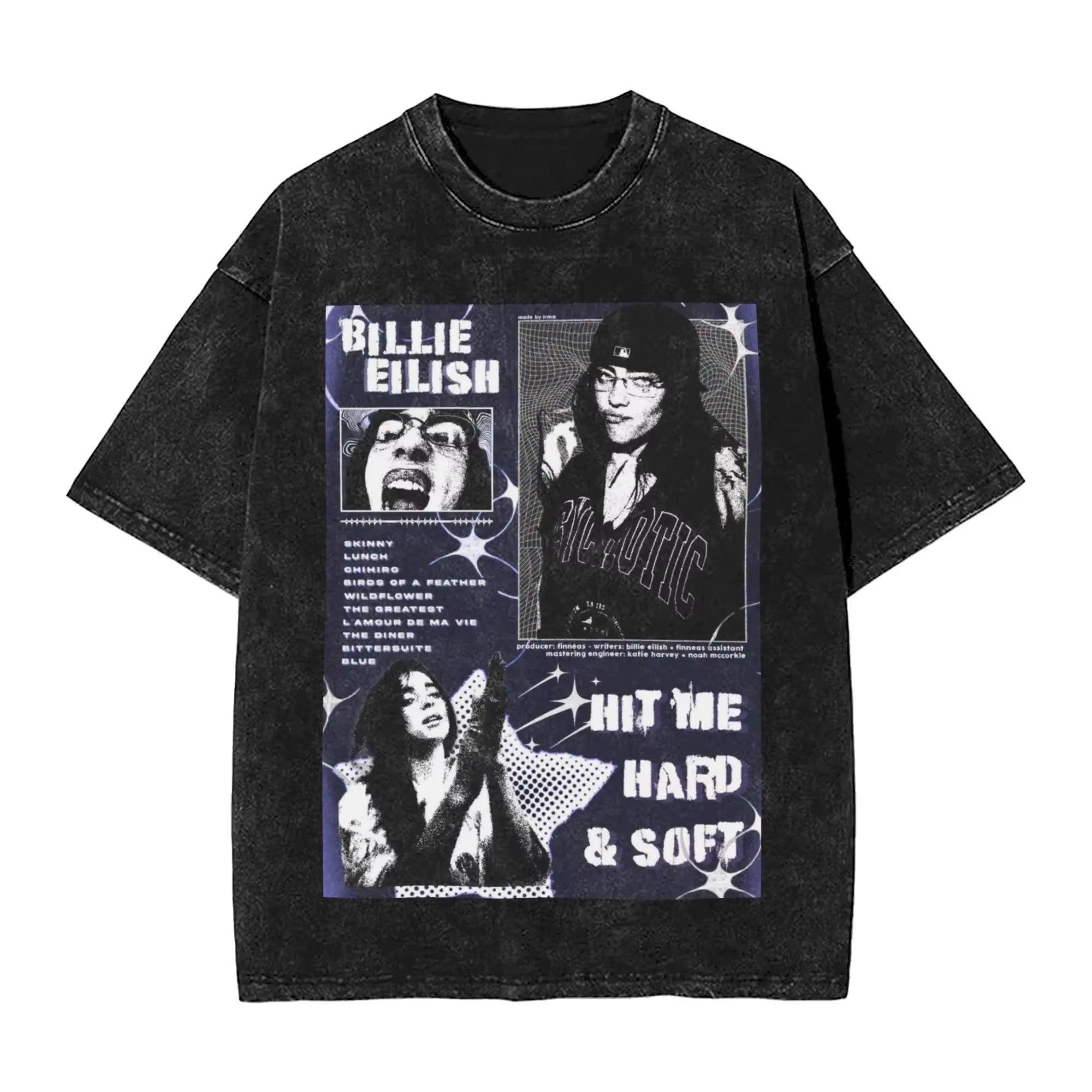 T-shirt unisexe Billie Eilish avec impression graphique amusante
