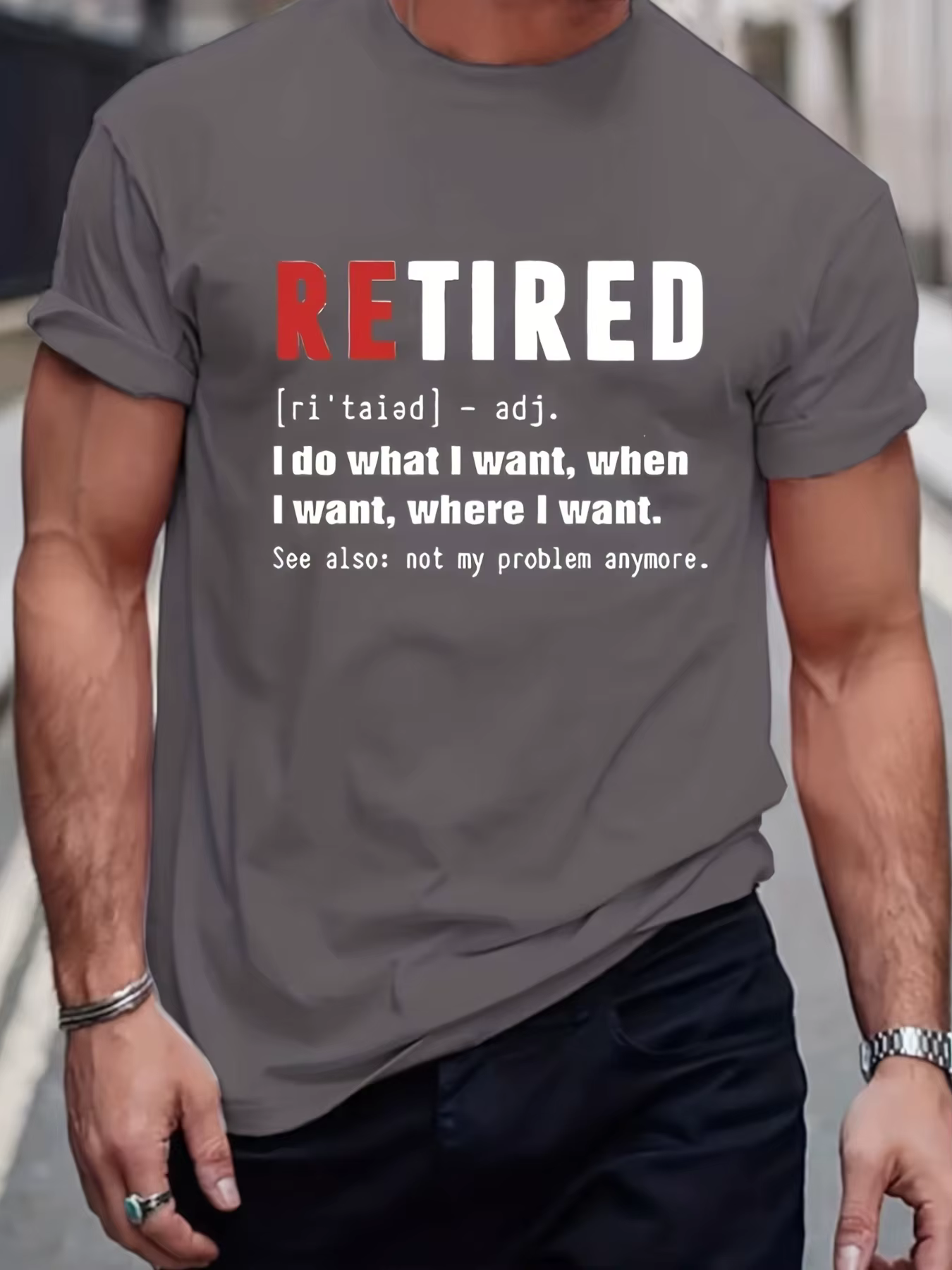 T-shirt à manches courtes à col rond pour hommes