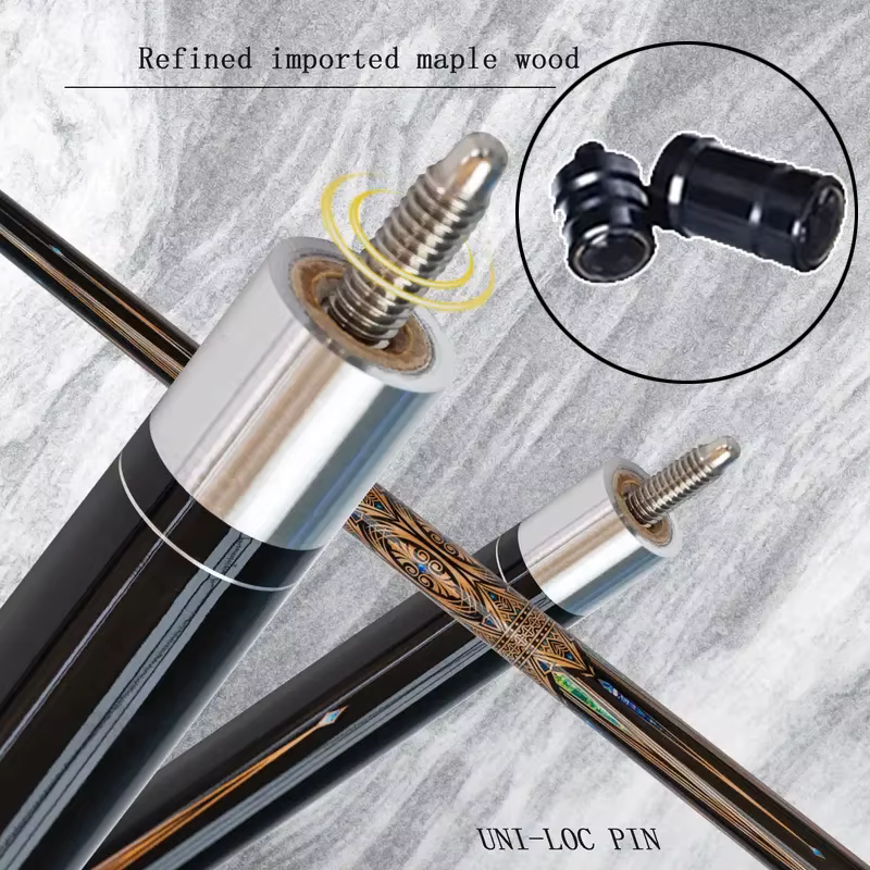 Queue de billard professionnelle à pointe de 13 mm fabriquée avec un bâton