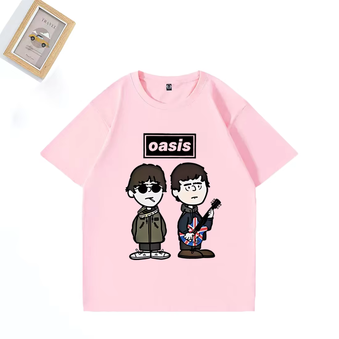 Groupe de Rock britannique o-oasis Live 25 T-shirt punk hommes femmes dessin animé vintage Hip Hop streetwear 100% coton