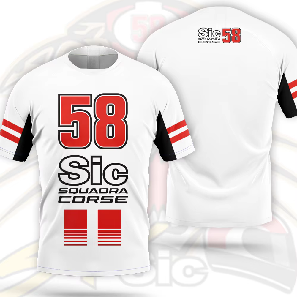 T-shirt pour hommes Marco Simoncelli SIC 58 Driver Fans