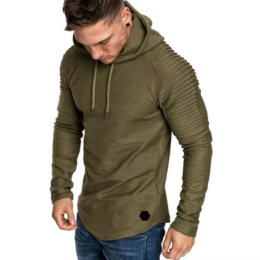 MRMT 2026 Nouveaux Sweats à Capuche Homme à Manches Longues Raglan avec Franges et Plis – Pulls et Sweatshirts