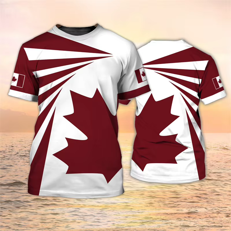T-shirt drapeau du Canada pour homme