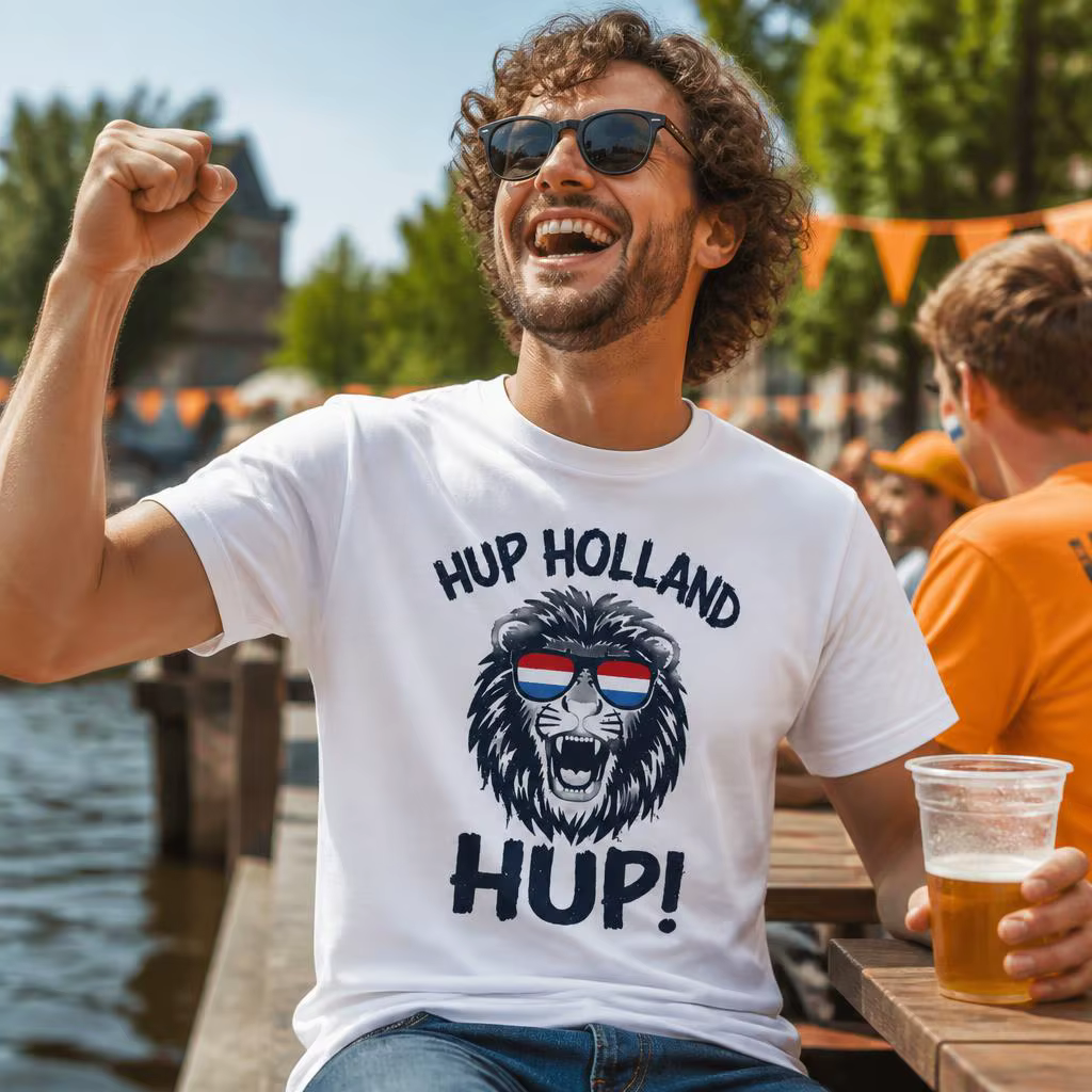 Hup Holland T-shirt avec drapeau des Pays-Bas