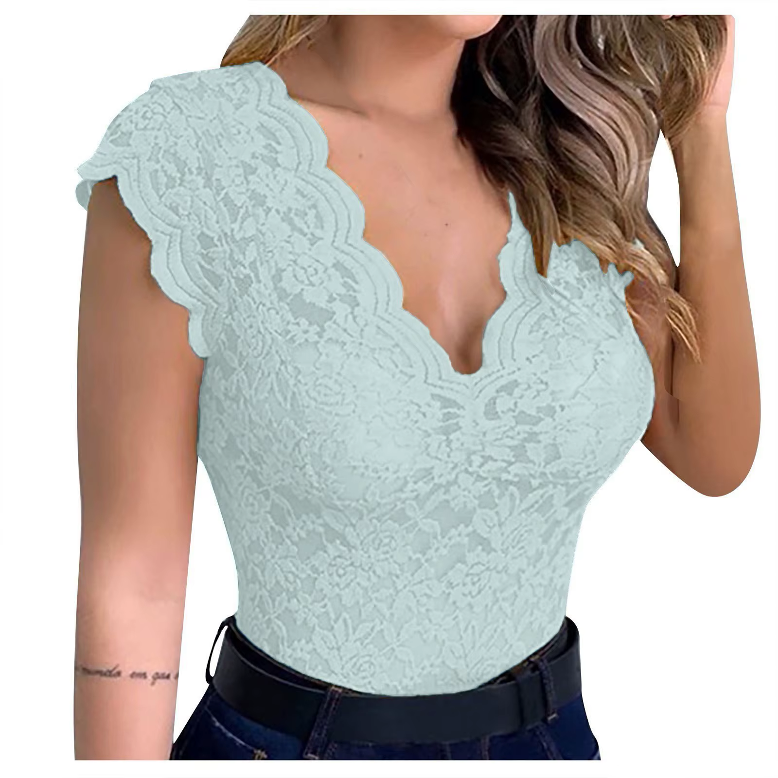 Débardeur Sexy en Dentelle pour Femme