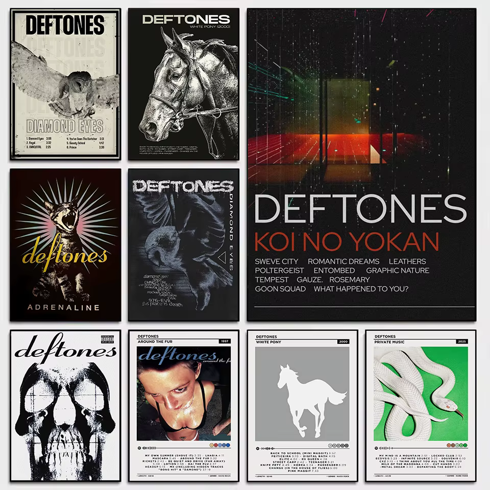 Bande de Rock en métal classique Deftones 2025