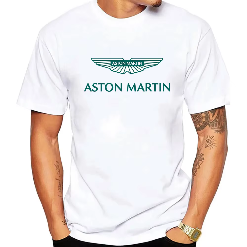 Aston Martin Racing Team Logo T-Shirt homme et femme été manches courtes décontracté mode 100% pur coton haut de sport