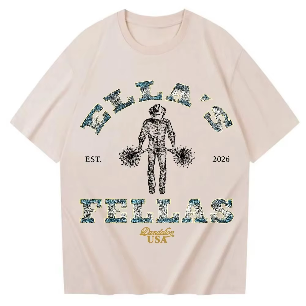 T-shirt tendance vintage été 2026 Ella Langley Ella's Fellas pour homme et femme