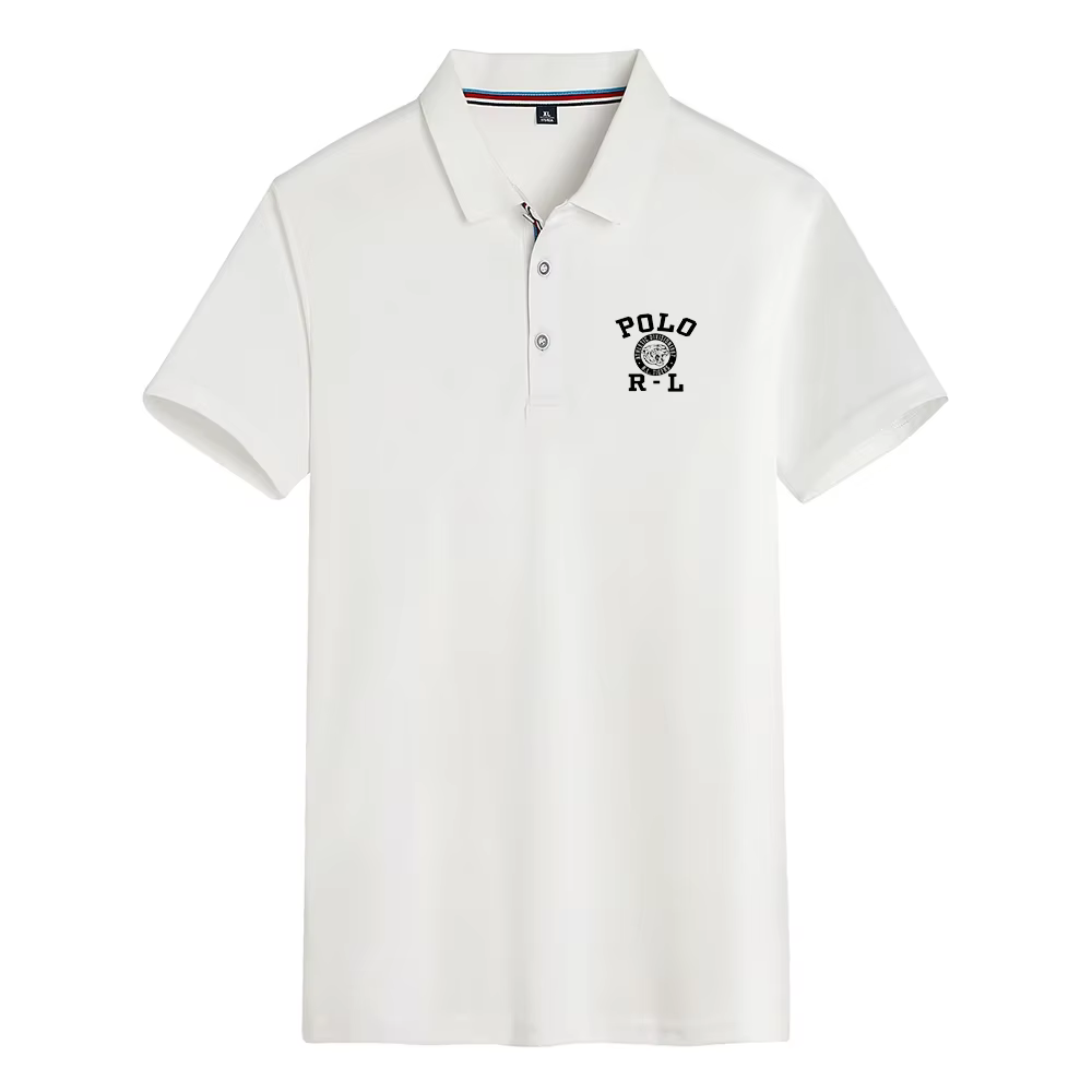 Polo confortable pour homme avec logo imprimé décontracté