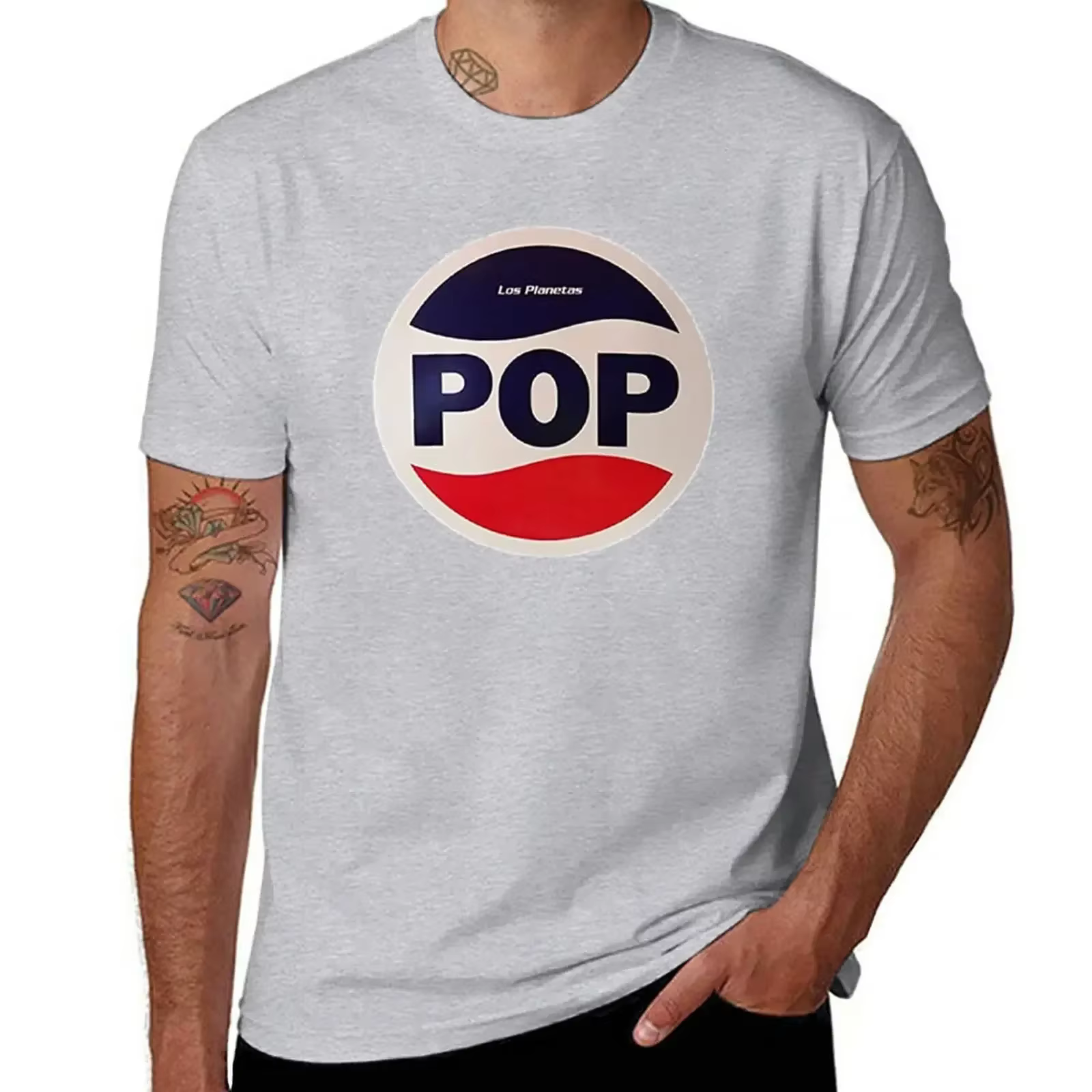 Los Planetas T-Shirt funnys fans de sport vêtements pour hommes à manches courtes coton nouveauté col rond tenues mode streetwear