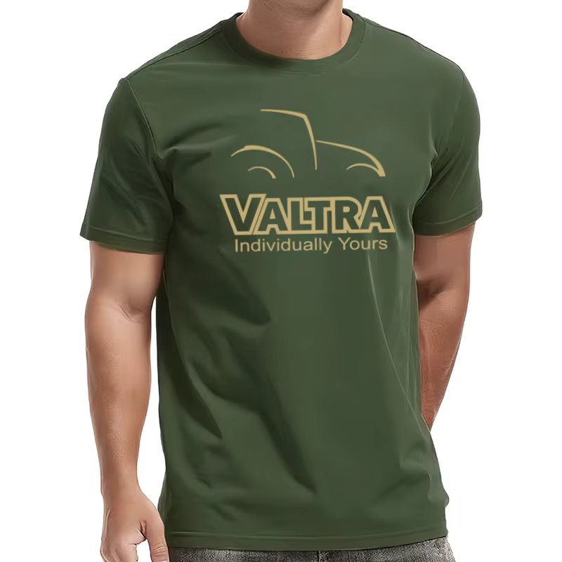 Hommes t-shirt Valtra tracteur été coton à manches courtes
