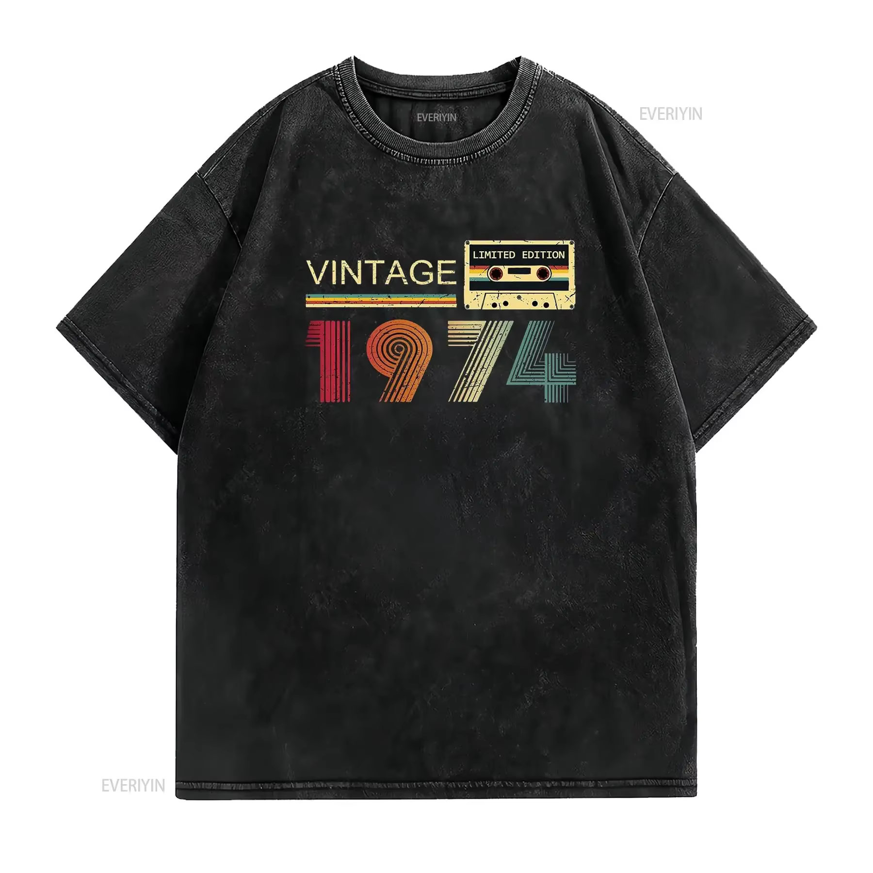 Vintage 1974 t-shirt pour hommes 50e anniversaire papa fête des pères mari ami