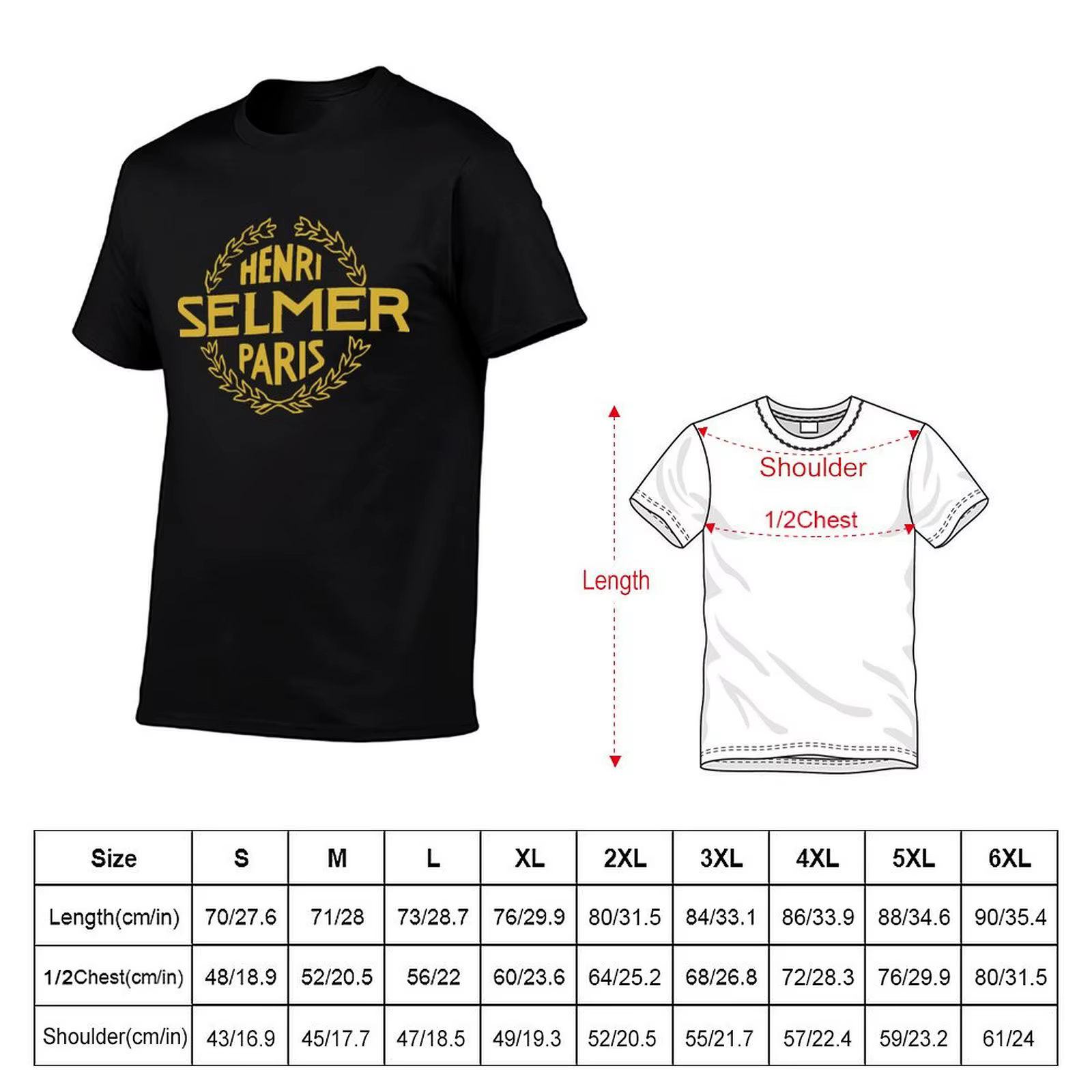 Henri T-Shirt graphique selmer chemises designer homme paris t t