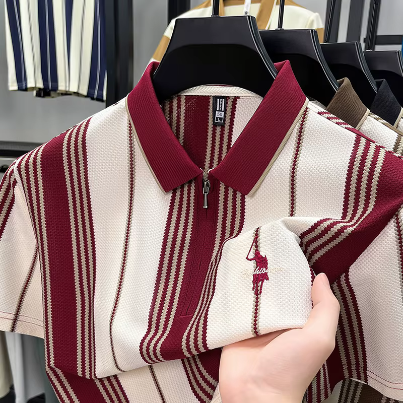 Polo à manches courtes avec col