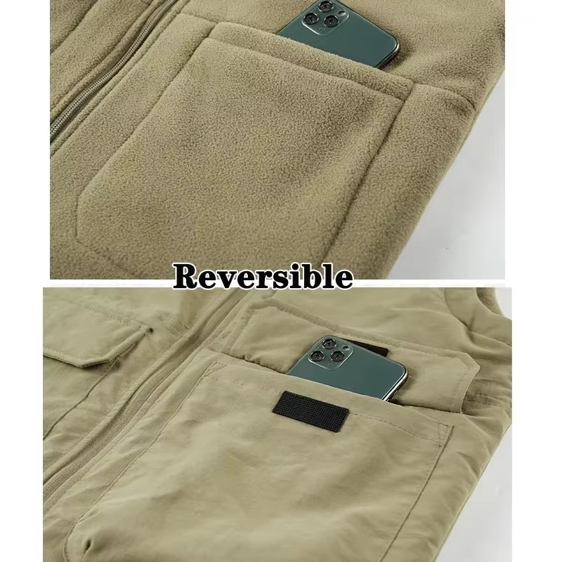 Veste en fibre réversible pour homme