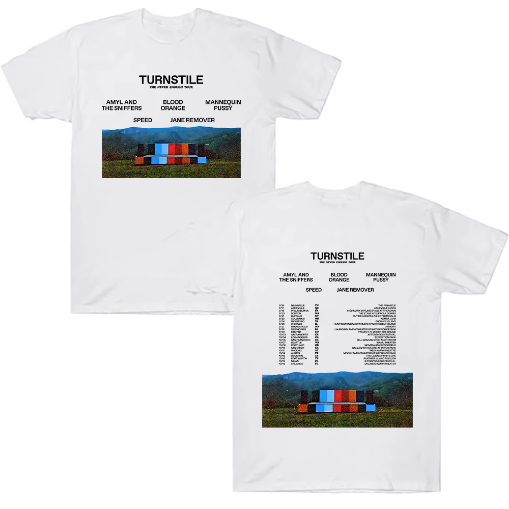 Tourniquet The Never Enough Tour2025 t-shirt cadeau pour Fan coton col rond manches courtes Hip Hop Rock Street