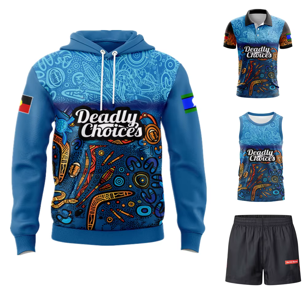 Short veste à capuche 2025 INDIGENOUS ALL STARS maillot de rugby vêtements d'entraînement chemise de rugby t-shirt s-5xl