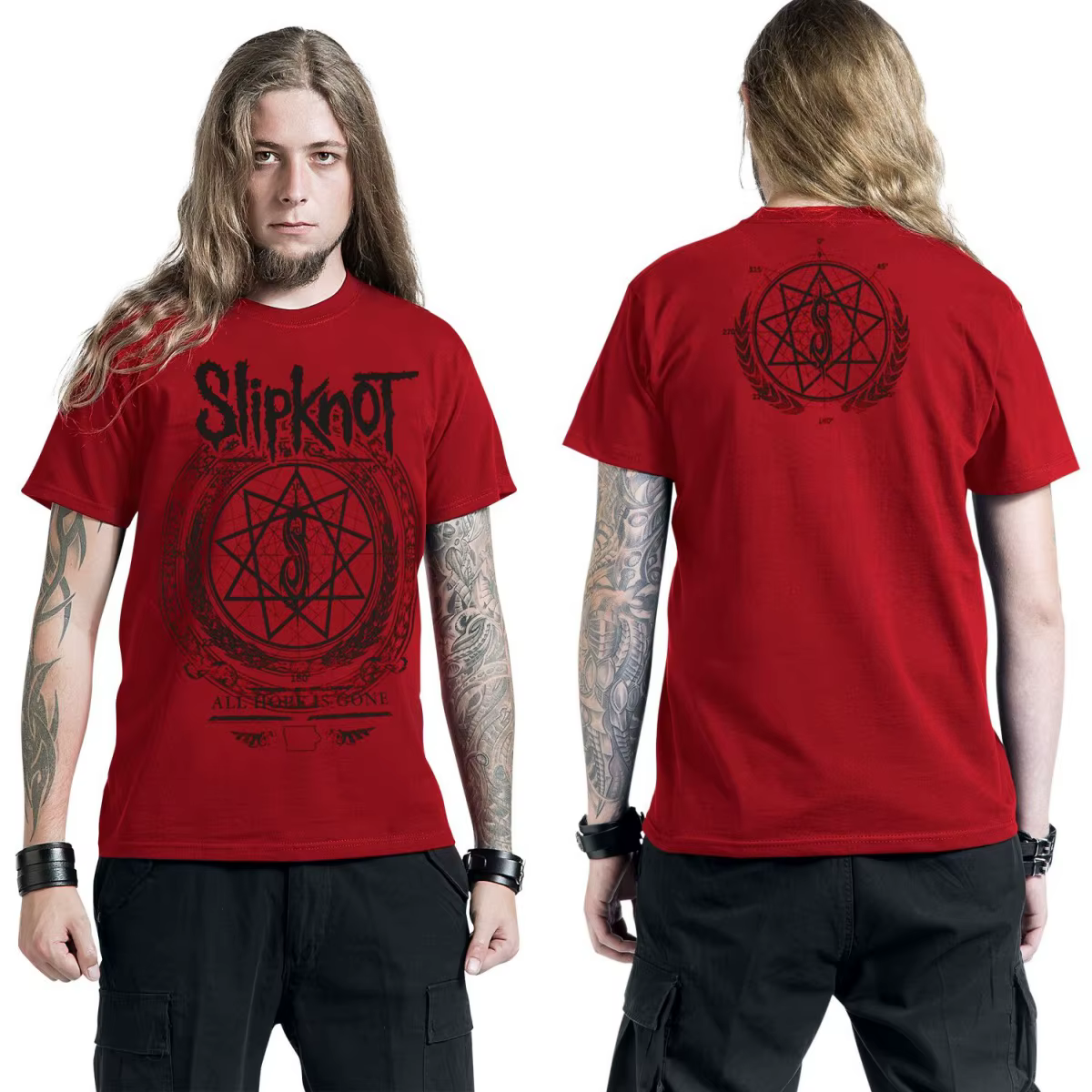 Nouveau T-shirt en coton avec motif Slipknot