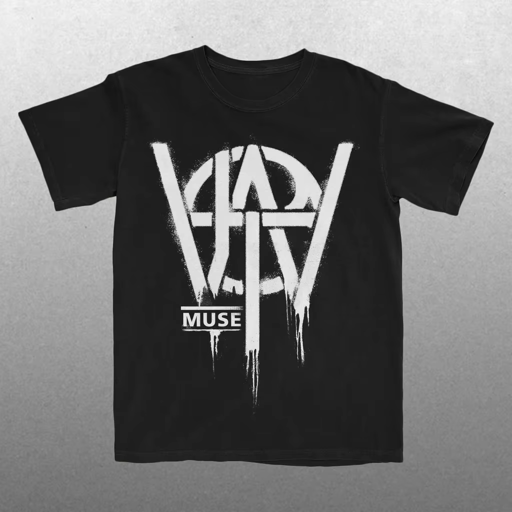 Nouvel album de la groupe Muse 2026. T-shirt en coton pour homme