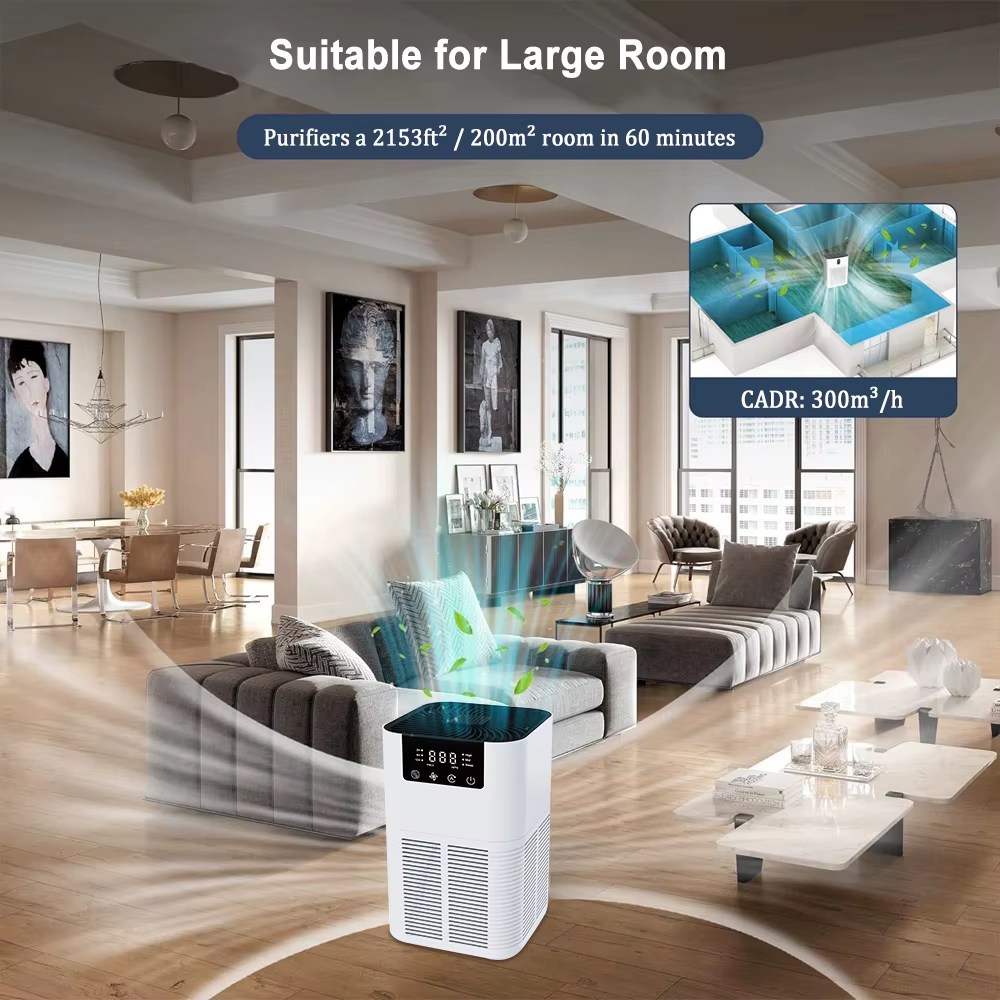 Purificateur d'air, générateur d'ions négatifs d'odeur de fumée