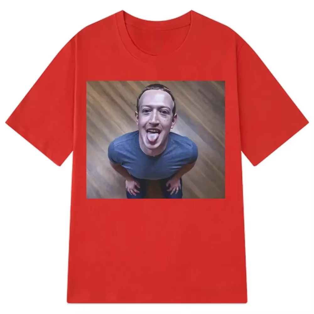 Grande taille drôle cerveau escrime Expression T-shirt Mark Zuckerberg bonne blague