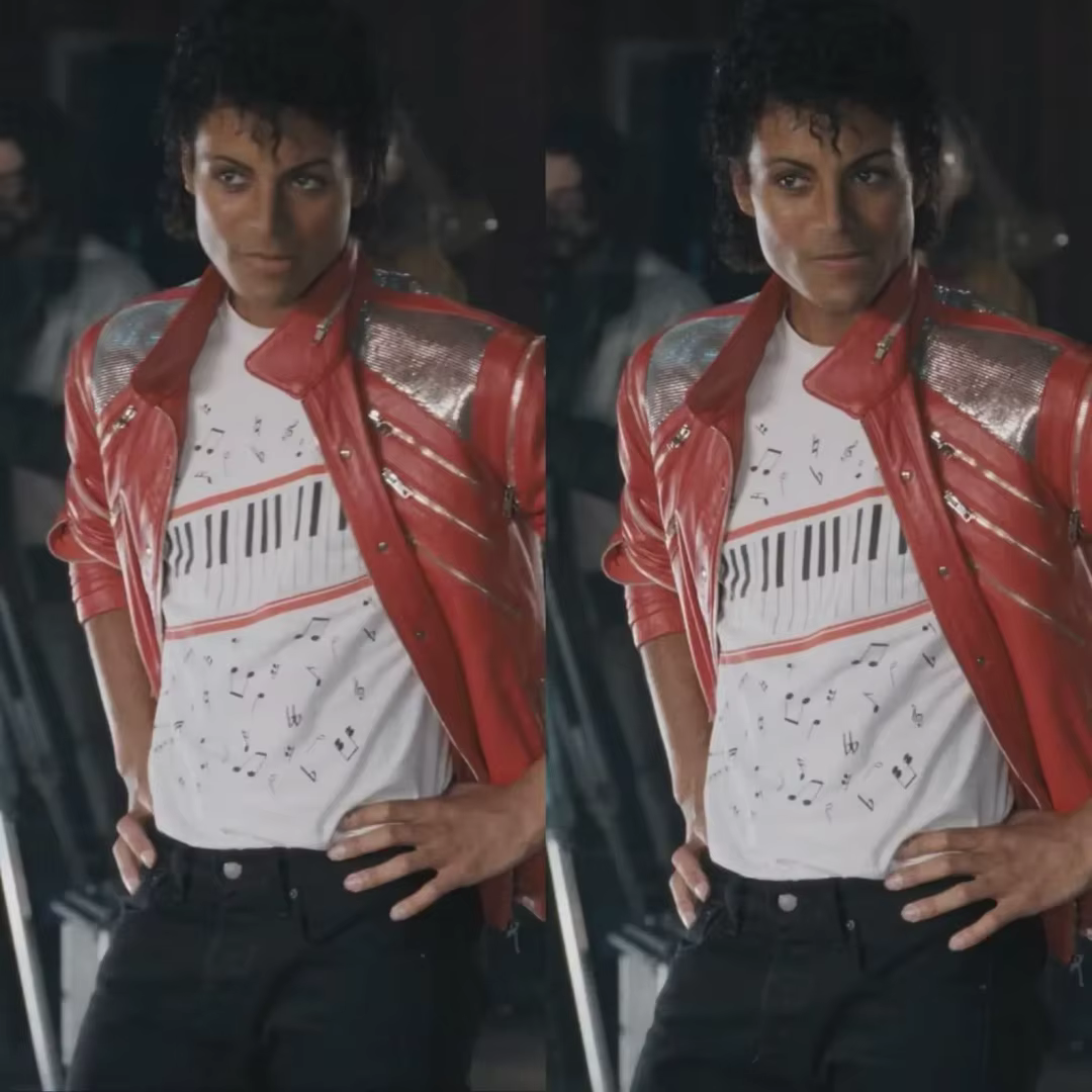 T-shirt Michael J Beat It Clavier de piano