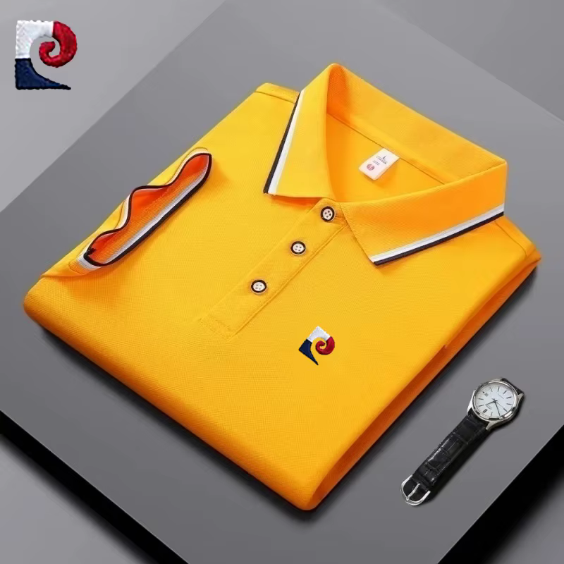 Polo d'été avec logo brodé de haute qualité pour hommes