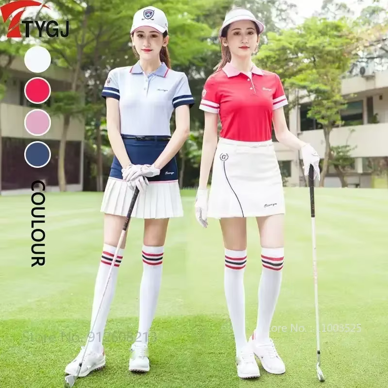 Ttygj chemise de Golf femmes été à manches courtes col rabattu polos dames respirant décontracté