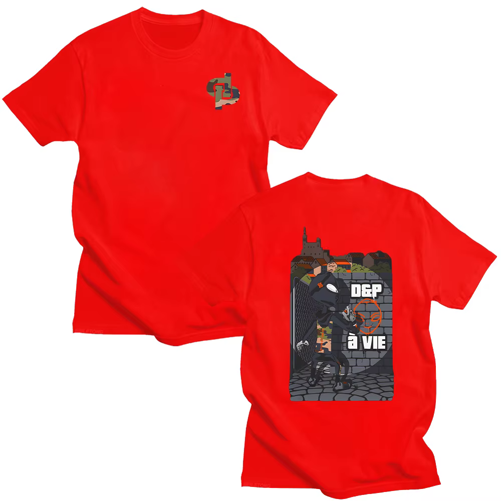 D & p À Vie Box T-Shirt rappeur JuL t-shirts hommes Style de rue pur coton