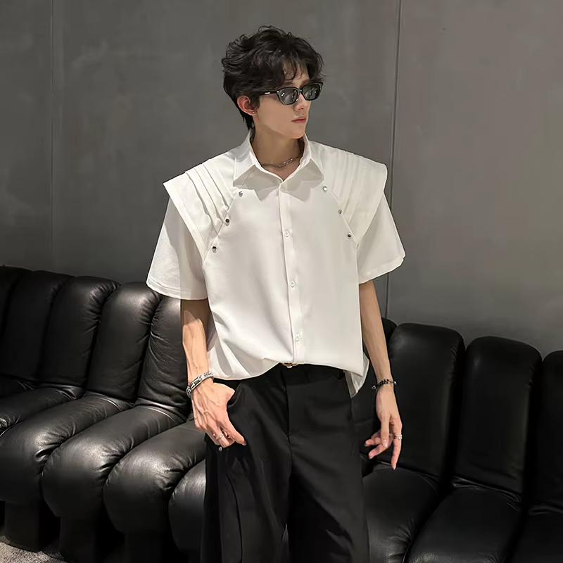 Chemise d'été à manches courtes pour hommes