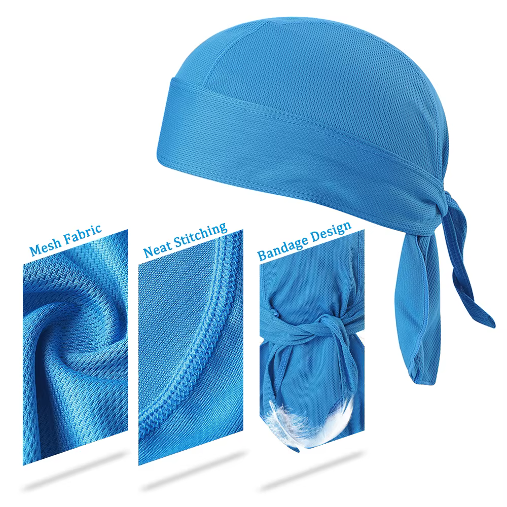 Bandeau de vélo casquette anti-transpiration foulard de cyclisme chapeau de protection solaire à séchage rapide foulard pour cyclisme en plein air Sport Bandana