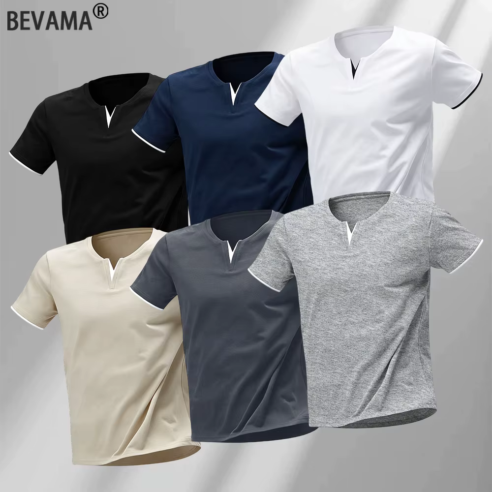 T-shirt pour homme à col en V